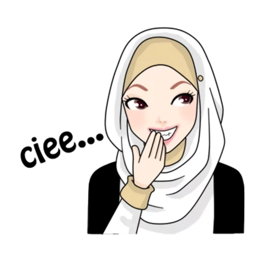 sourire musulman, athos hijab, émoticônes islamiques, musulman smiley, watsap musulman