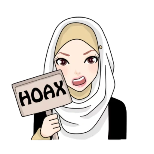 jovem, cartoon hijab, garota hijab, emoticons islâmicos, watsap muçulmano
