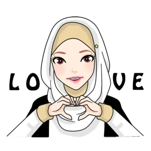 mujer joven, islámico, musulmán, emoticones islámicos, watsap musulmán
