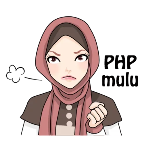 hijab, giovane donna, hijaber, cartoon hijab, watsap musulmano
