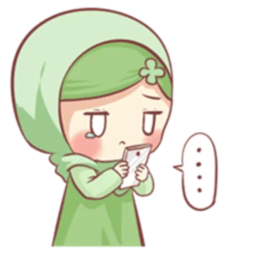 chibi, anime, muslim