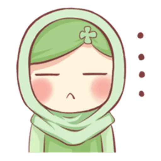 chibi, gambar, karakter, muslim