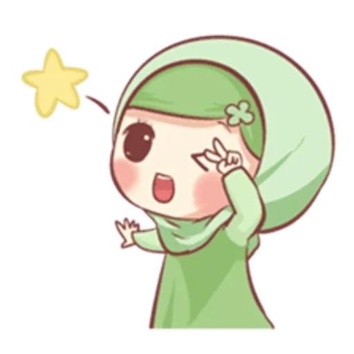 chibi, clipart, muslim