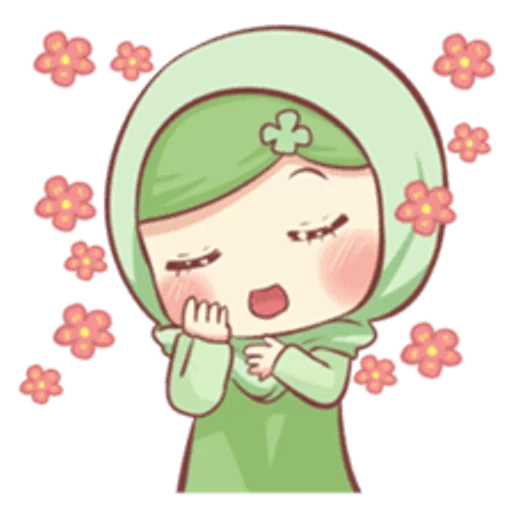 chibi, clipart, muslim