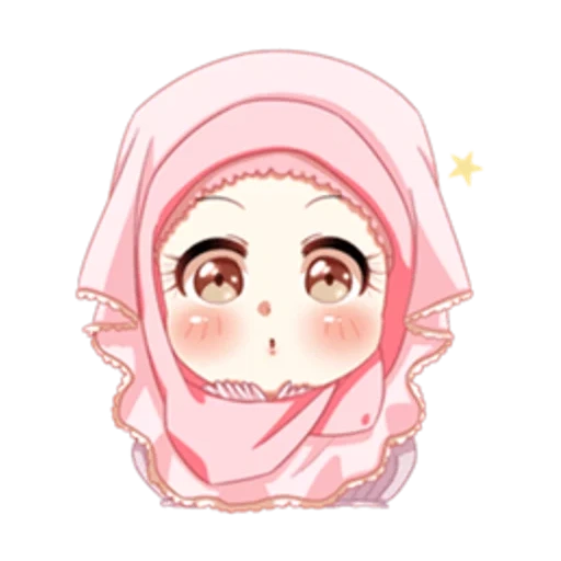 anime, das kopftuch, the girl, anime hijab, anime mädchen hijab
