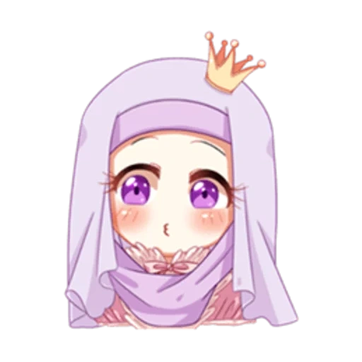 cappuccio e foulard, anime hijab, i musulmani, anime girl hijab