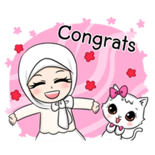 la ragazza, islam chibi, hijab girl, muslim hijab, cartoon musulmano