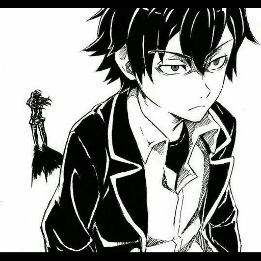 akutagawa rin, anime characters, hikigay khachiman, rin okumura manga, hikigay khachiman anime