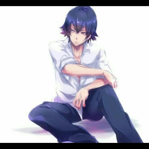 hachiman, art de l'anime, anime boy, personnages d'anime, anime beau mec