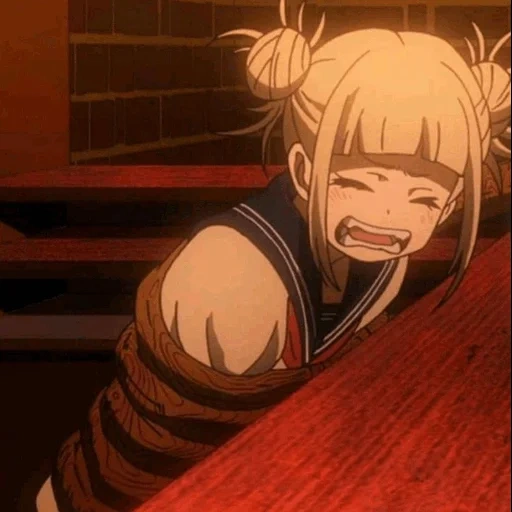 shimiko togha, himiko toga, foto de animación toga, la quinta temporada de mi universidad heroica, el tercer trimestre de mi universidad heroica