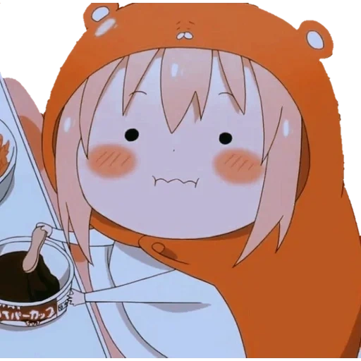 umaru, umaru chan, anime umaru chan, dua suster umaru yang dihubungkan, anime two faced sister umaru