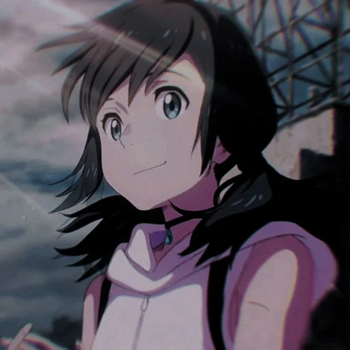 твоё имя, хина амано, tenki no ko, макото синкай, хина амано anime screenshot