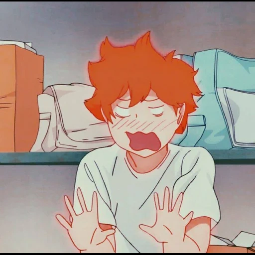 anime, imagen, precioso anime, hinata shoyo está llorando, dibujos de anime de voleibol