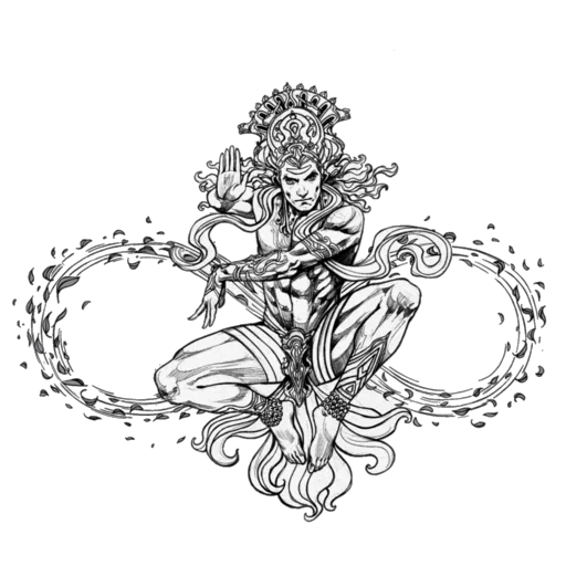 shiva's sketch, ganesha's sketch, sketch drawing, tattoo sketch, white tara bodhisattva tattoo