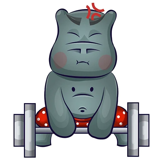 hippo, hippo, hippo sticker