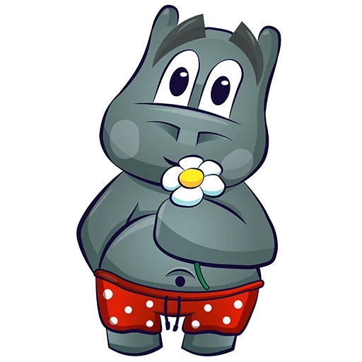 hippo, hippo, hippo sitting, hippo ribbon