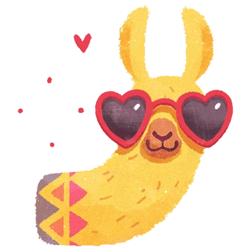 lama, llama, lama hipster, stickers lama