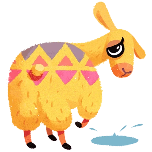 lama, lama, lama hipster, cartone animato lama