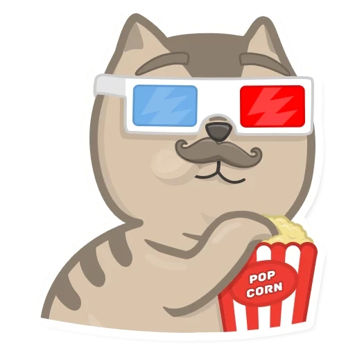 cat, cat, grampies kat, popcorne cat