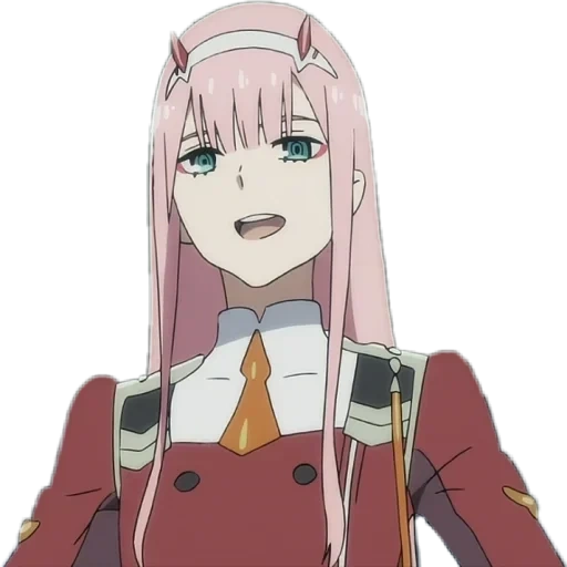 zero two, o restante, oh darling, casa de revestimento zero, bonitinha no personagem franx