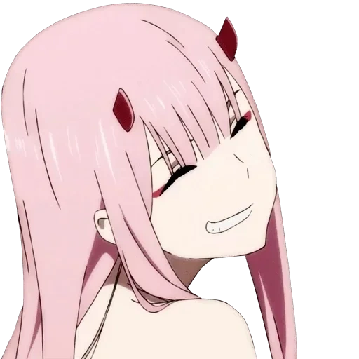 zero two, zwei anime avatar, zwei franks lächeln