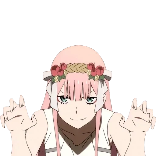 zero two, franxx zero two, pu ou zero, papel de animação, darling in the franxx zero two