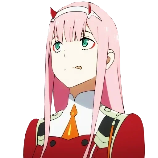 zero two, lovely franks, sweetheart is in franks, lovely in 02 franx, cute in franx's character