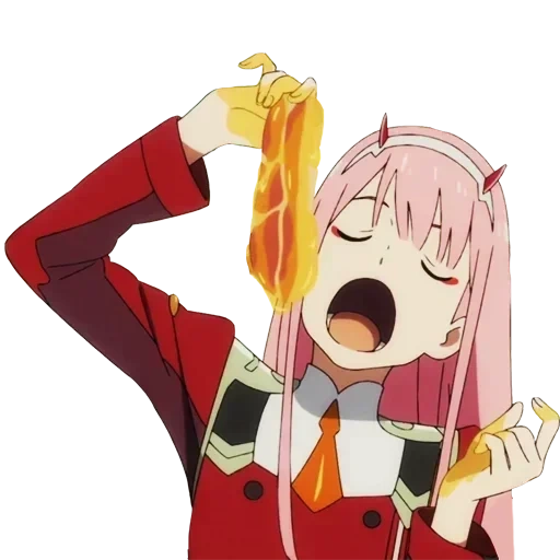 zero two, sweetheart in franks, 02 lovely in franx, süß in franks anime, anime darling in franxx