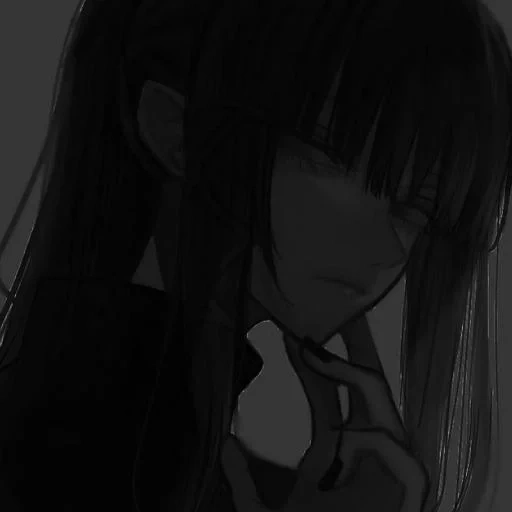 anime, people, figure, anime sombre, anime triste