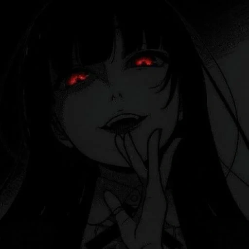 аниме, рисунок, темное аниме, uwu girl темные, dark anime girl