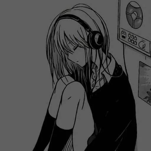 anime komik, anime sedih, anime kesepian, gambar anime sedih, gadis anime sedih