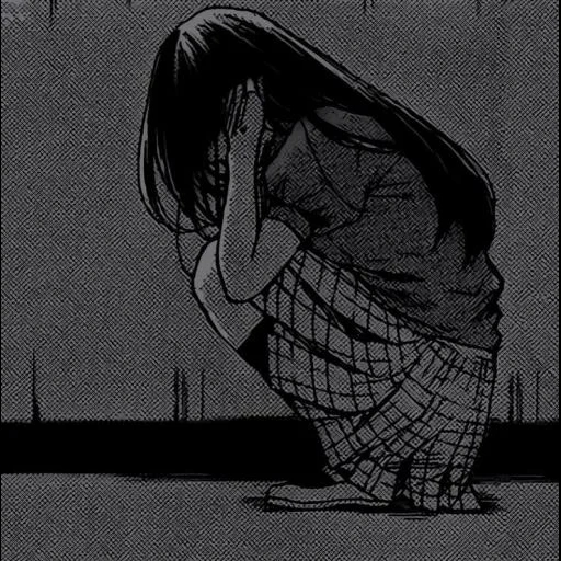 anime traurigkeit, trauriger manga zu tränen, anime traurige depression, ein weinendes mädchen zeichnen, anime traurigkeit einsamkeitsdepression