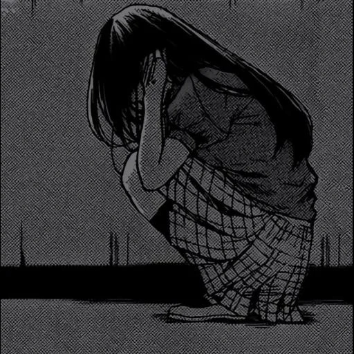 anime triste, les bandes dessinées tristes font pleurer les gens, anime tristesse et dépression, images de la fille qui pleure, anime triste solitaire et déprimé