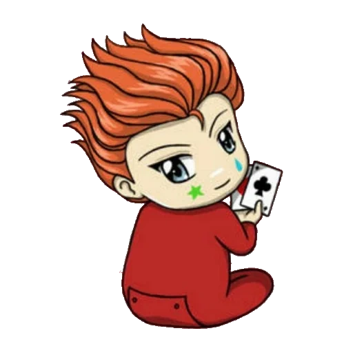 chibi, chibi é fofo, chibi hisoka, exo seco chibi, cacau de parede vermelha selvagem