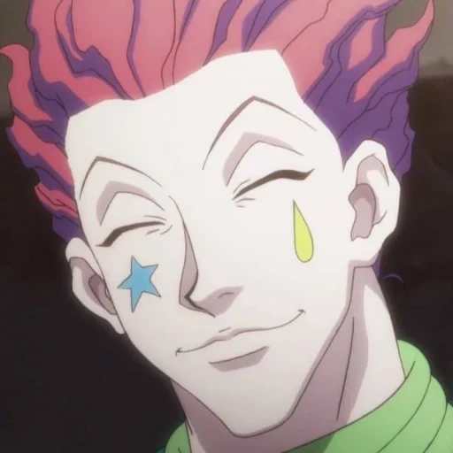 anime hitoka, hunter hisoca, hisoka illumi, hisoka hunter hunter, hisoca com cabelo verde