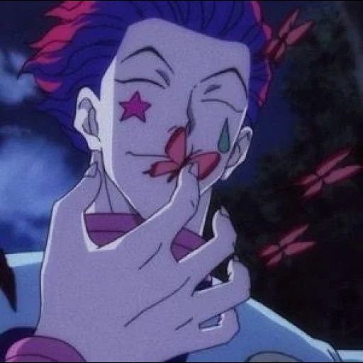 hissoka, hisoka, shisoka anime, hunter hissoka, hunter x hunter hisoka