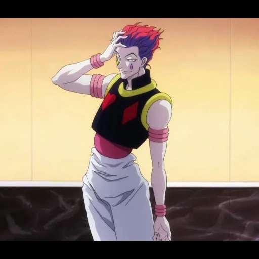 hisoka, anime hipoka, cazador de hisoka, hisoka moro anime, cazador x cazador hispano