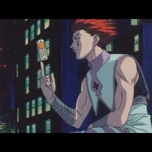 baka mitai, hysoka moro 1999, hysoka 1998 stills, hunter x hunter 3, hunter hunter 1999 hisoka