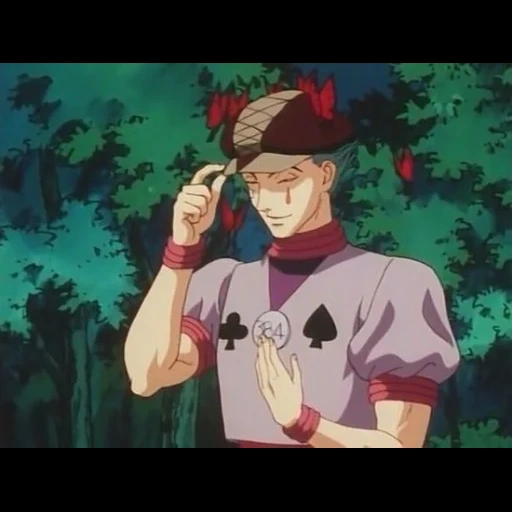 anime, hisoka, hissoka 1999, hunter x hunter, cacciatore x cacciatore 3