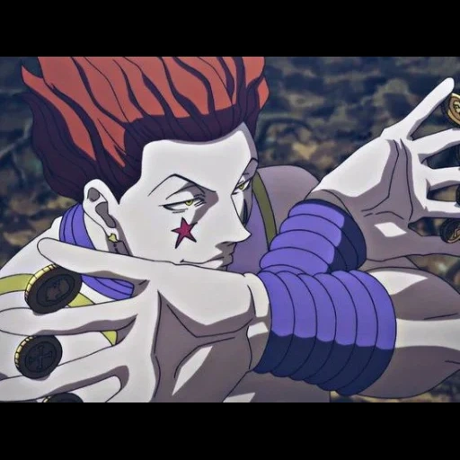 hissoka 2002, animation hissoka, hisoka vs goto, hunter x hunter 3, last arch