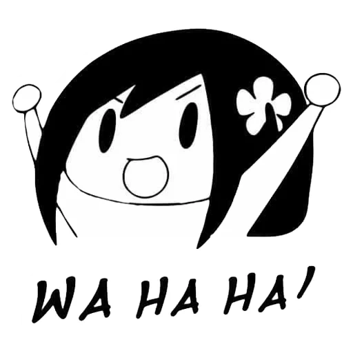 anime, animación, emblema de wahaha