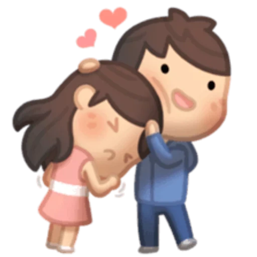 hj story hug, motif de couple mignon, stickers histoire d'amour 96