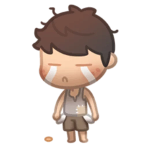 chibi, personagem, personagem, lovely boy, personagem chibi