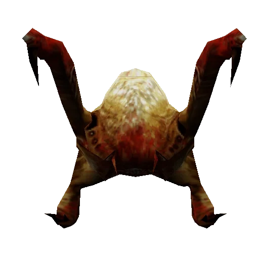 head crab, headcrab, crab noodle, bottom-headed crab, half life one crab