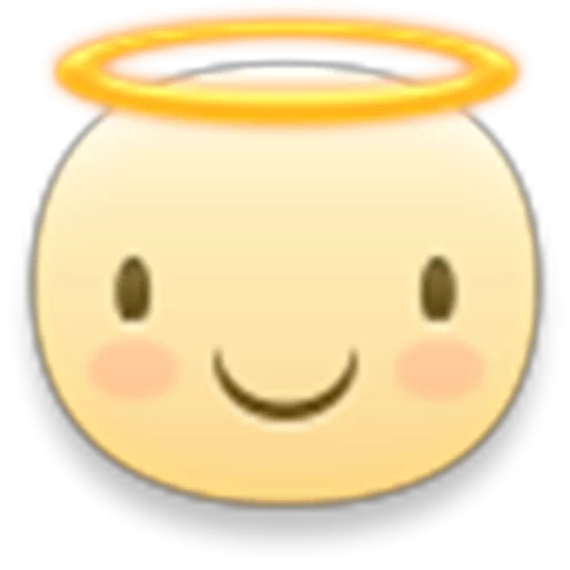 smiley, emoji angel, smimik angel, angelo sorridente, angelo delle emoticon gialle