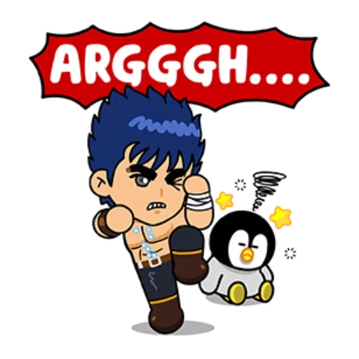 anime, riki kunio, berserk gats chibi, jonathan jostar chibi