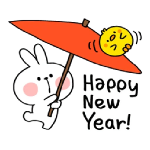 coniglietto, coniglio, felice anno nuovo 2022, modello di coniglio carino, felice anno nuovo noccioline