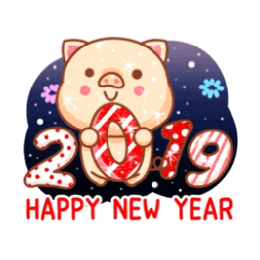 felice anno nuovo, happy new year kevin, natale e nuovo anno, happy capodanno marrone, felice anno nuovo hallow kitty