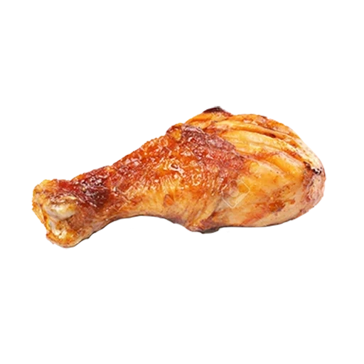 péche de poulet sans fond, jouée de poulet avec un fond blanc