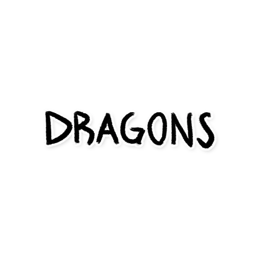 testo, logo, drago logo, iscrizione del drago, loghi fantastici